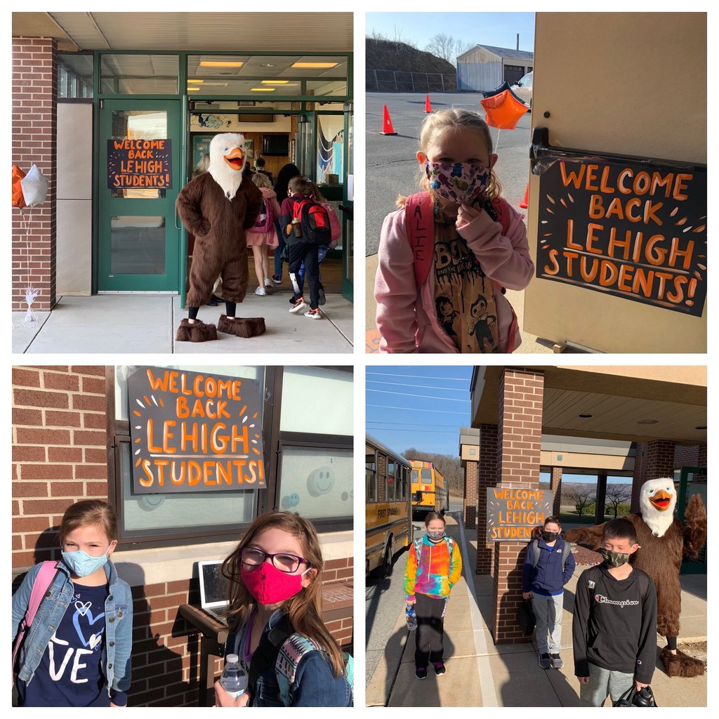Welcome back, welcome back, welcome back! What a wonderful morning! We are so happy to see ALL of our students! Have a great day, Lehigh!