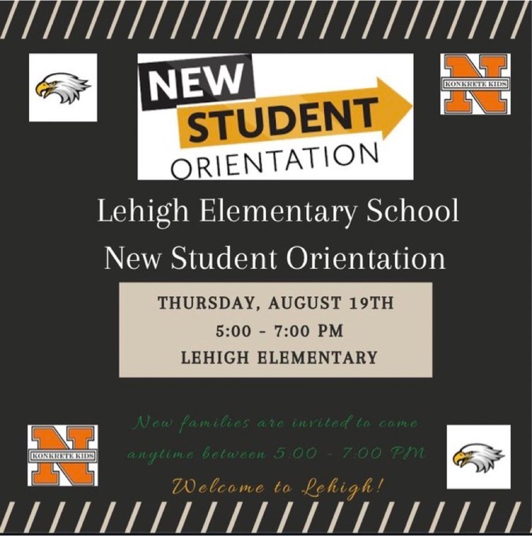2021 Lehigh New student orientation flyer