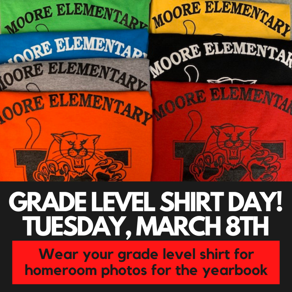 March 8th - Gradelevel Shirts!