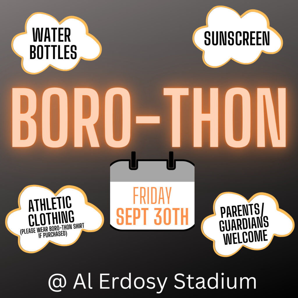 borothon flyer with reminders