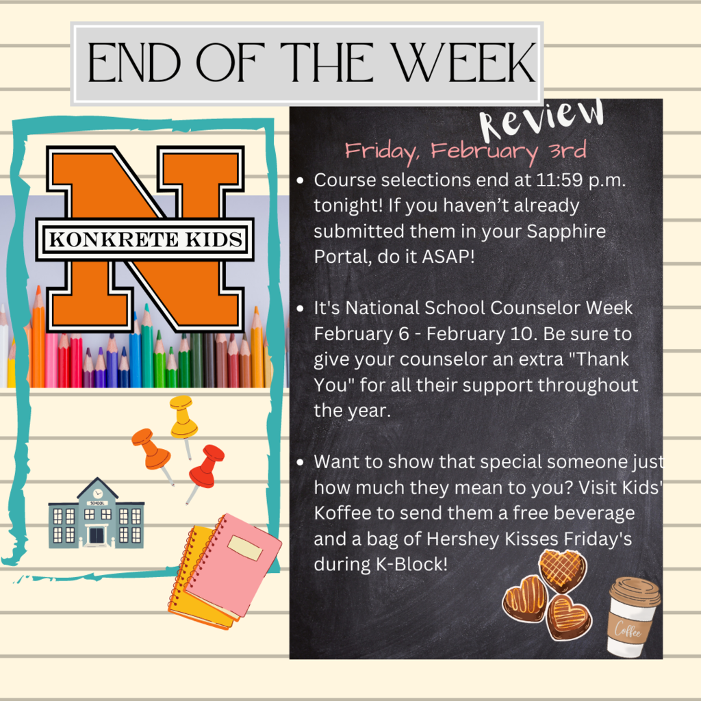 NAHS End of the Week Review February 3, 2023